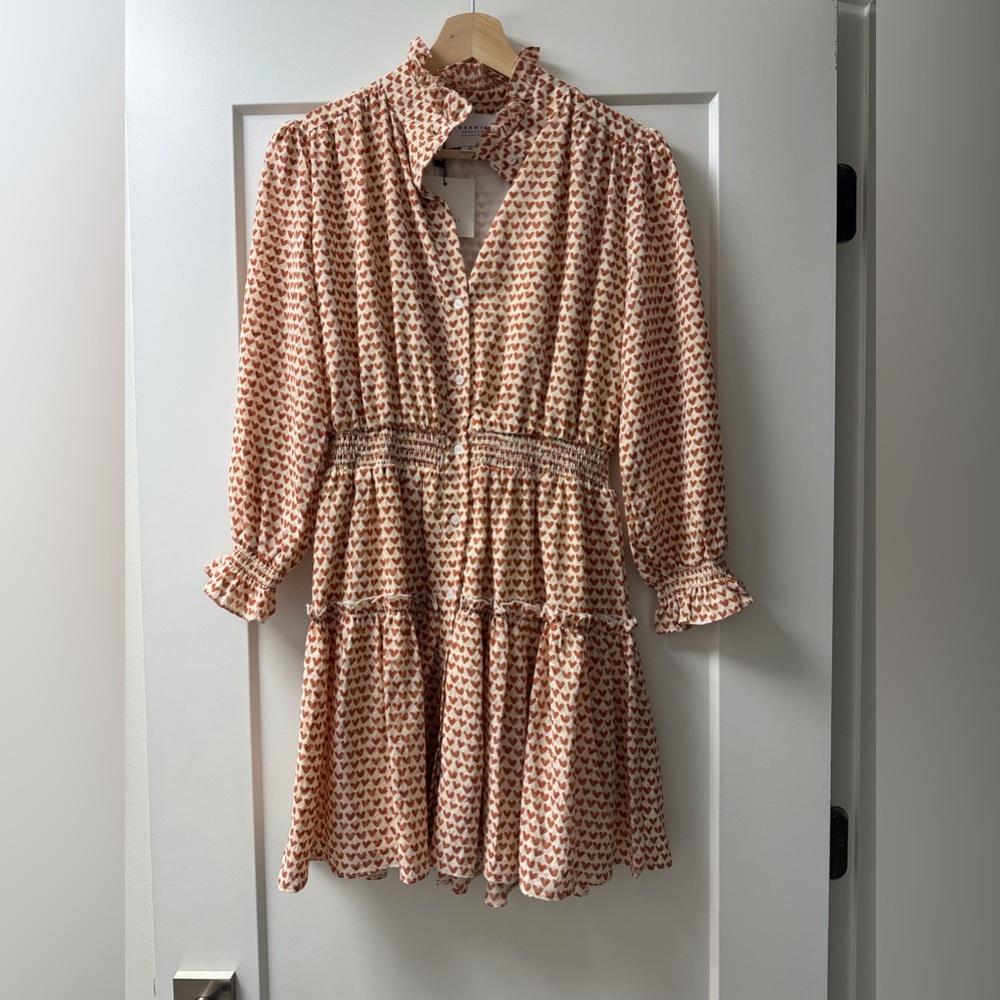 NWT The Shirt by Rochelle Berhens long sleeve mini dress size XS
